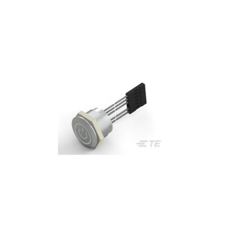 Te Connectivity Pushbutton Switch, Spst, On-Off, 1A, 24Vdc, Wire Terminal, Panel Mount 2342835-2